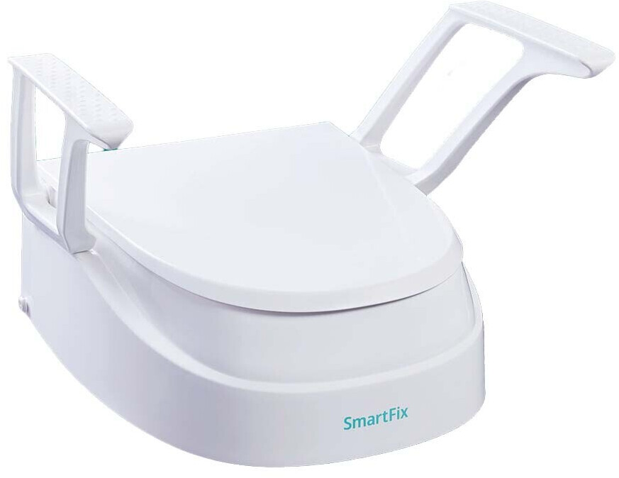 Dietz SmartFix Raised Toilet Seat with Armrests