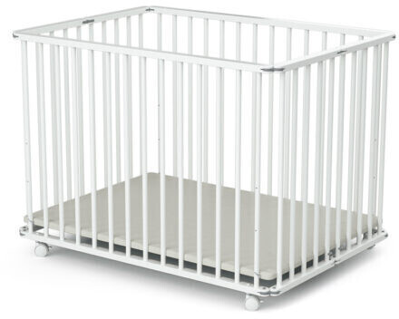 Ateliers T4 Parc pliant Webaby blanc/gris