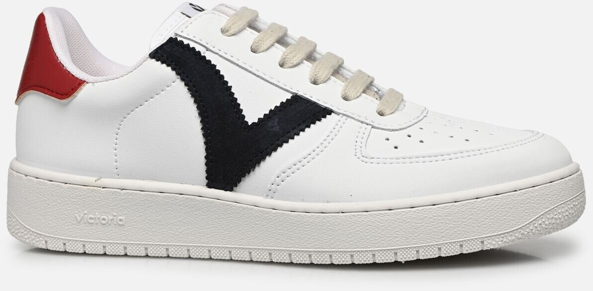 Victoria Madrid Contrasting Leather-Effect navy