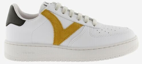 Victoria Madrid Contrasting Leather-Effect mustard