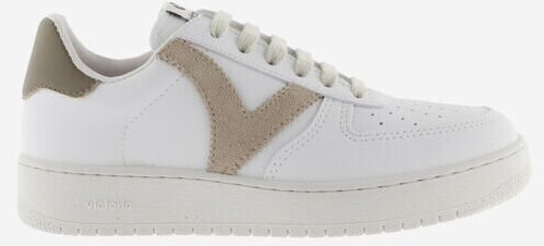 Victoria Madrid Contrasting Leather-Effect taupe