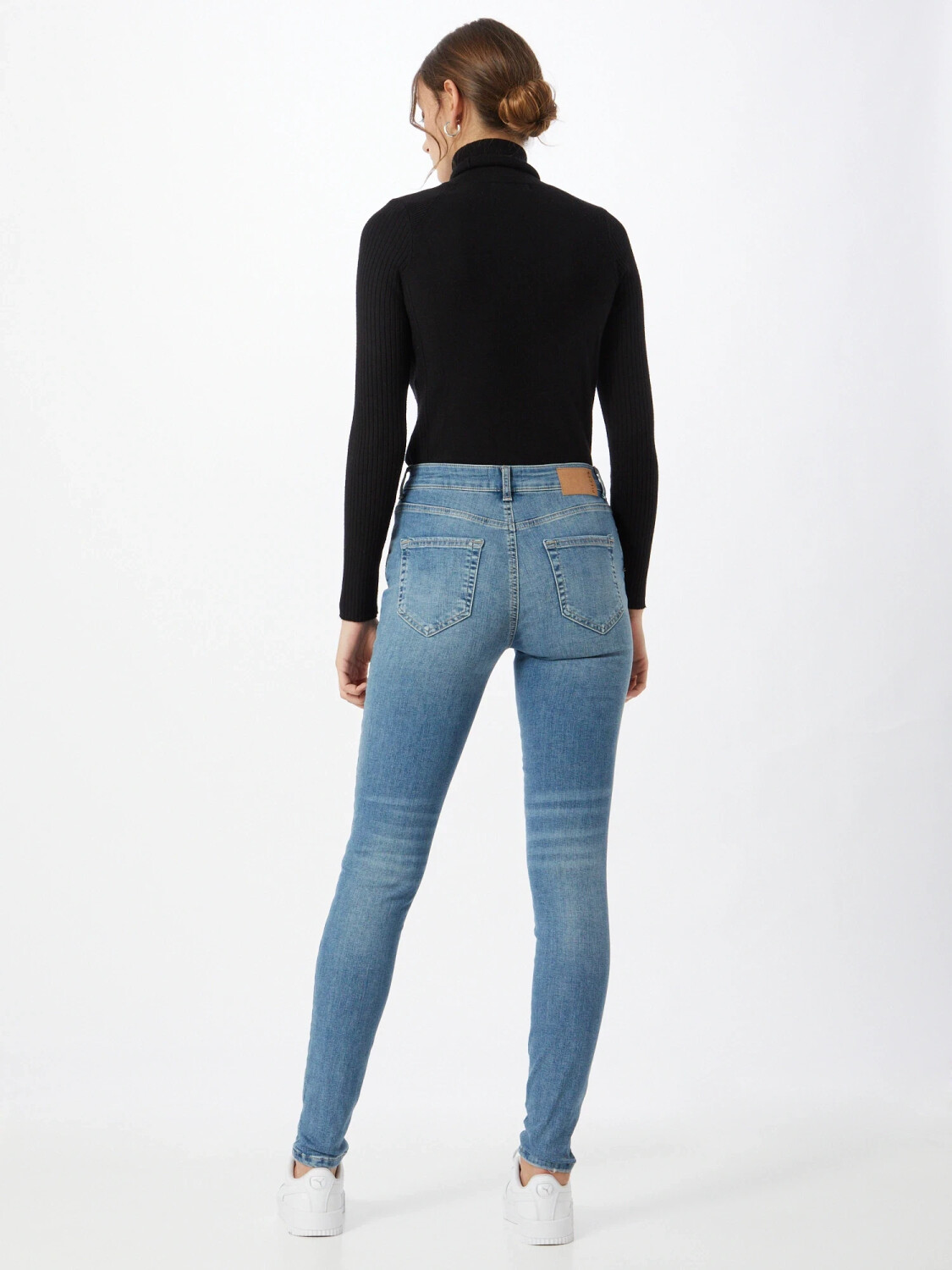 Mid waist skinny fit best sale jeans pieces