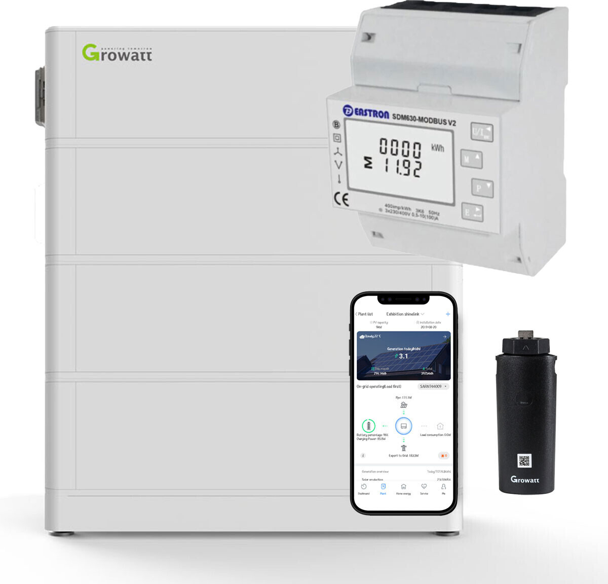 Growatt ARK 7.6kWh HochvoltSolarspeicherSet für MOD TL3XH Serie ab 3