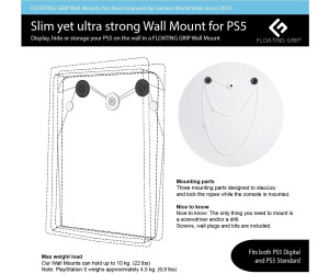 Ps5 wall mount discount by floating grip