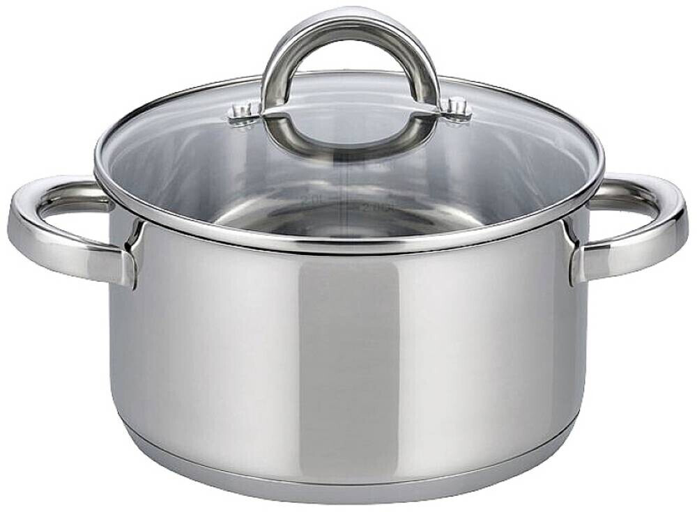 Elo stainless steel with glass lid (Ø 16 cm)