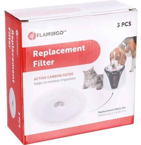 Flamingo Replacement Filter for Drinking Fountain Adriana 3 pcs.
