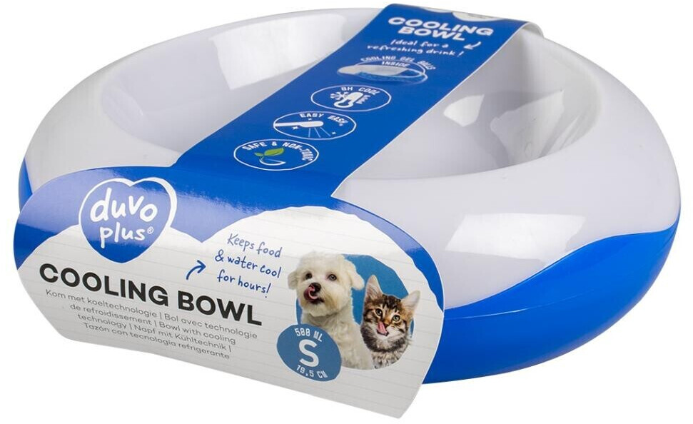 Duvo+ Cooling Bowl S 19cm White/Blue