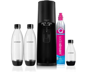 SodaStream Terra Black Value Pack x3 mit 2 x 1L Flaschen und 1 x 1/2L  Flasche spülmaschinenfest und 1 x Quick Connect Zylinder ab 69,74 €