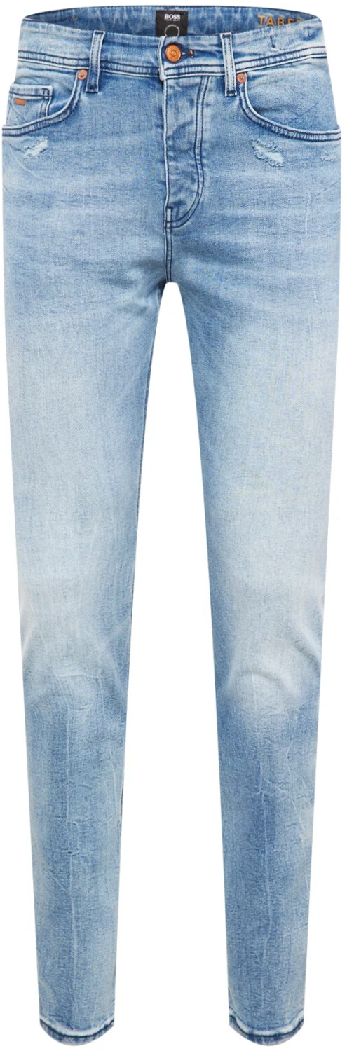 Jean BOSS Homme Taber BC-C - Coupe Fuselée (Slim) En Denim Stretch Bleu, Confort Et Style Moderne