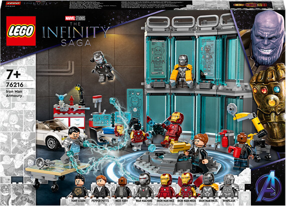 Buy LEGO Marvel Super Heroes Iron Man Armory 76216 from 73.99