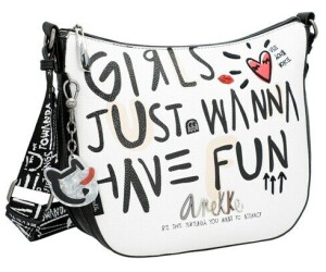 Large white shoulder clearance bag