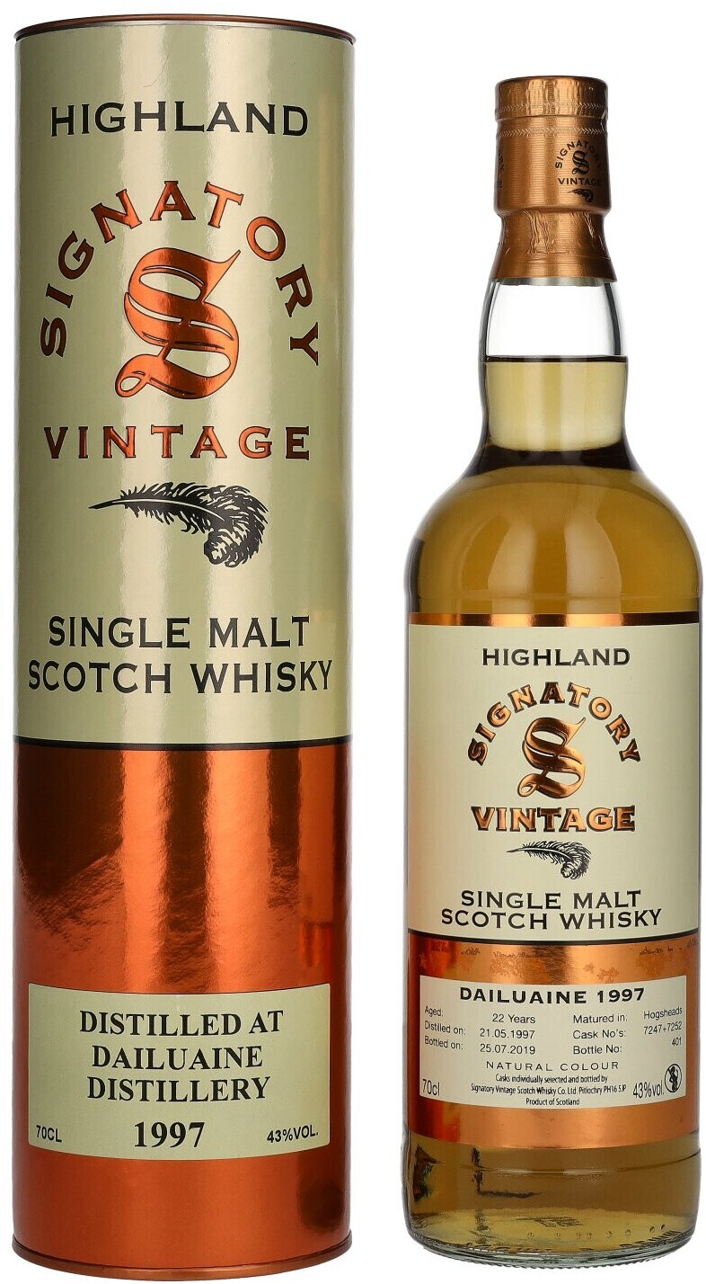 Signatory Vintage 22 Years Dailuaine The Un-Chillfiltered 0,7l 43%