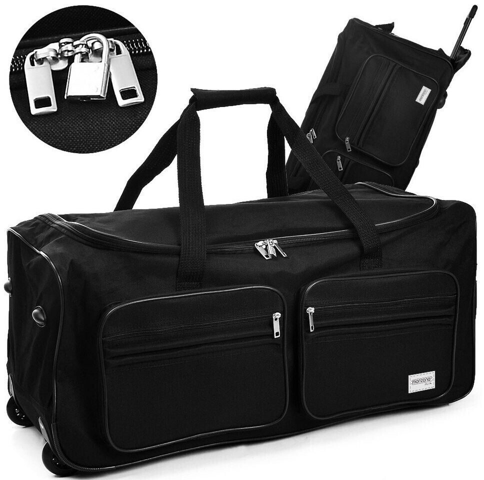 Monzana Wheeled Travel Bag (101893) black