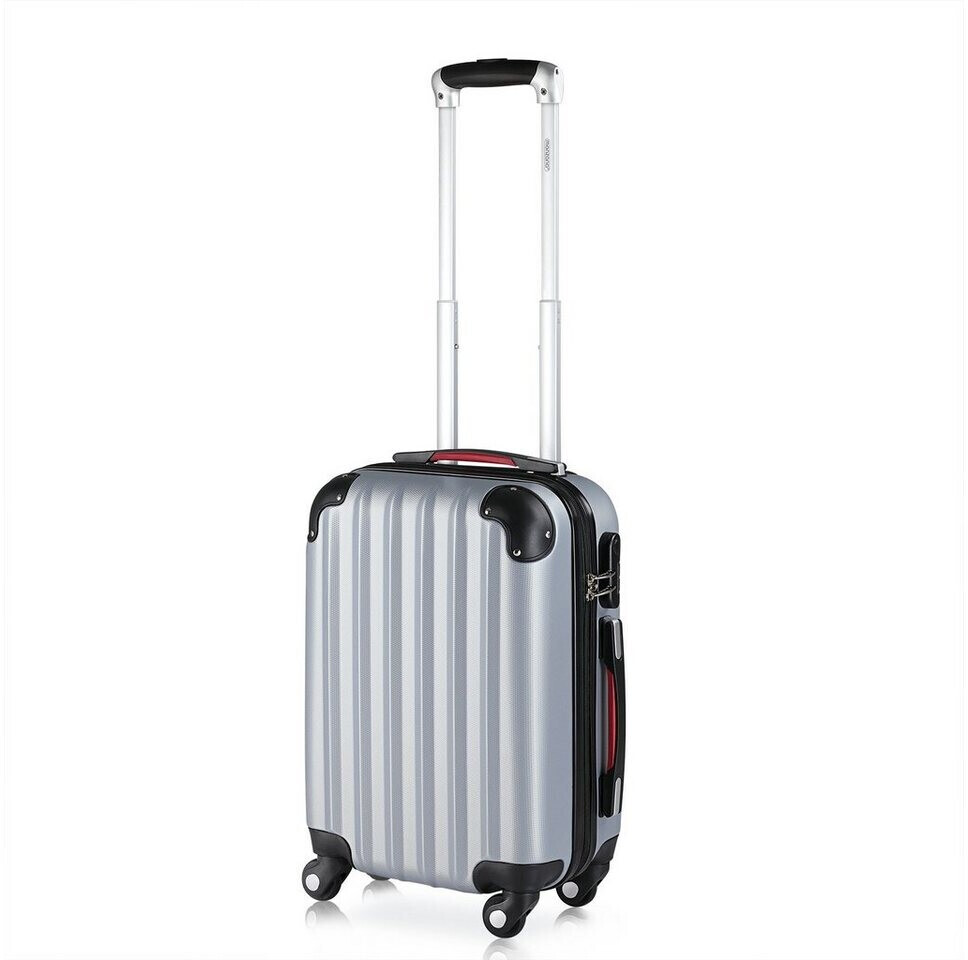 Monzana Baseline 4 Wheel Trolley 50 cm silver
