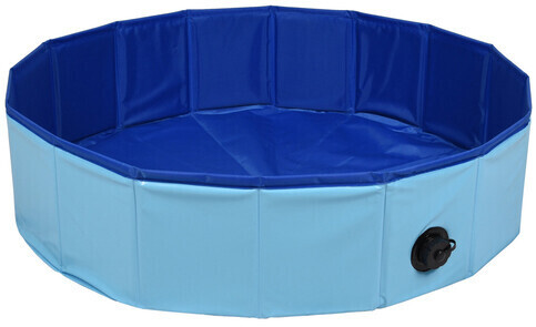 Flamingo Splatter Doggy Pool 80 x 20 cm blue