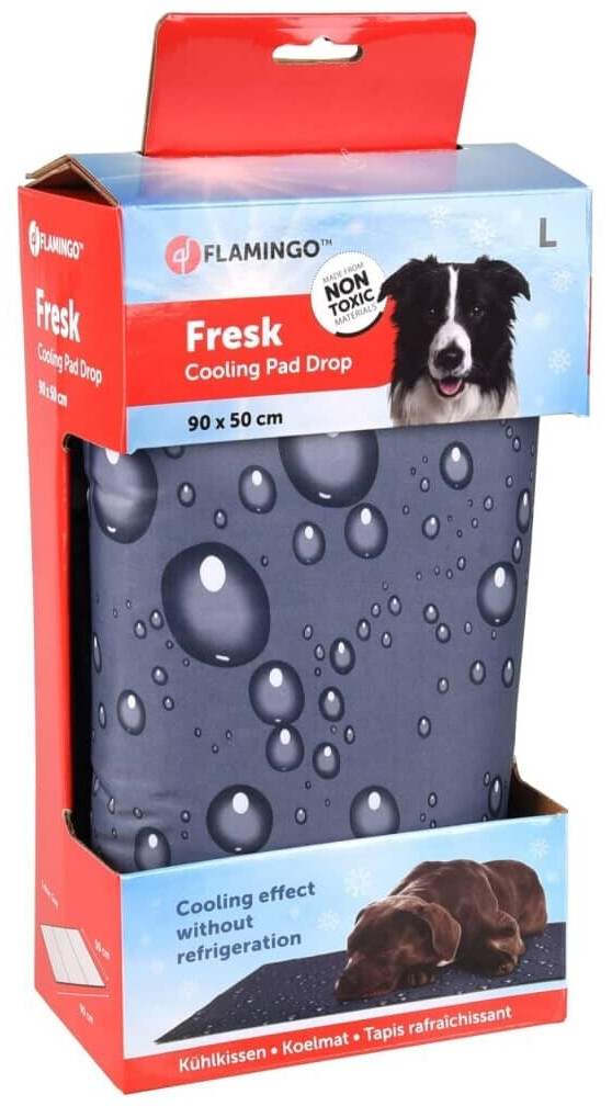 Flamingo Tapis rafraîchissant pour chien Fresk Drop Cool Mat L 90x50cm Grey Flamingo Tapis rafraîchissant pour chien Fresk Drop Cool Mat L 90x50cm Grey
