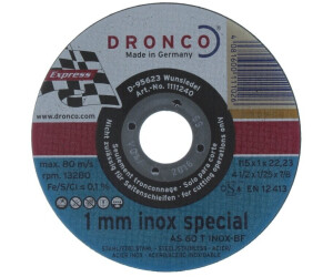 Dronco AS60T INOX 115X1,0X22,23 T41 Metall-Trennscheibe 1111240 S 25er PACK Stk 