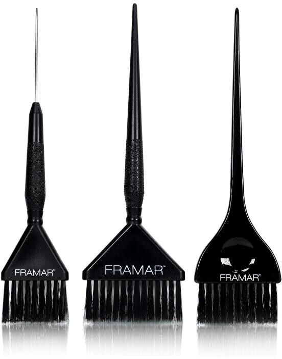 Photos - Hair Scissors Framar Dye brush set Family Pack black 