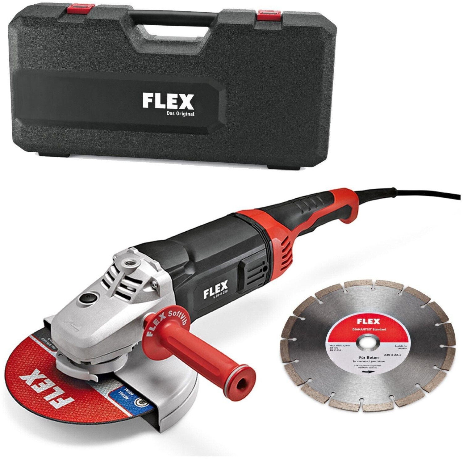 Flex-Tools L 26-6 230 (in case + diamond cutting disc)