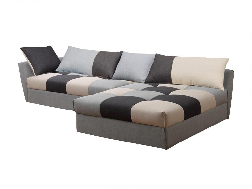 Vente-unique ROMANE Patchwork right grey