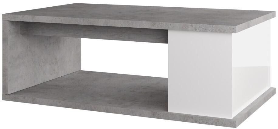 Vente-unique ALDANA Beton-Optic white/grey