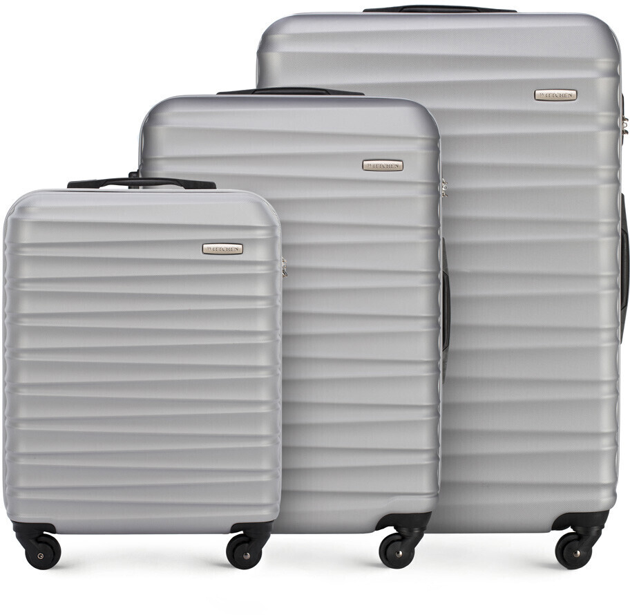 Wittchen Groove Line 4 Wheel Trolley Set 54/67/77 cm (56-3A-31S) grey