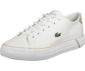 Lacoste white canvas discount