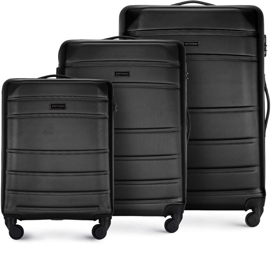 Wittchen Globe Line 4 Wheel Trolley Set 54/67/77 cm (56-3A-65S) black