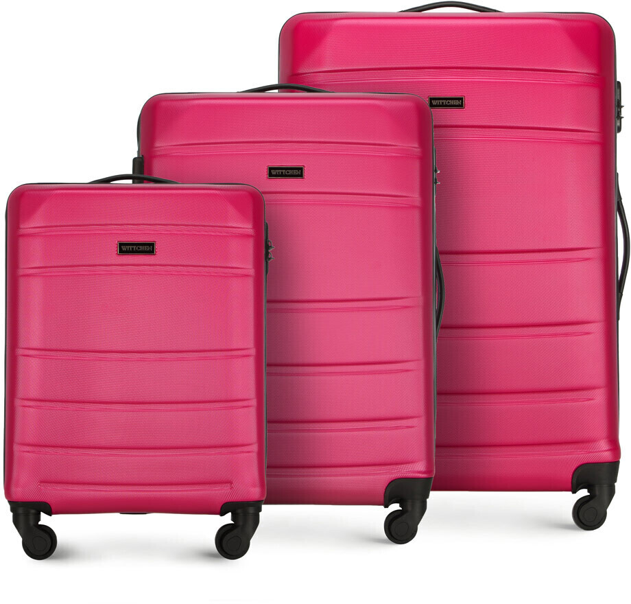 Wittchen Globe Line 4 Wheel Trolley Set 54/67/77 cm (56-3A-65S) pink