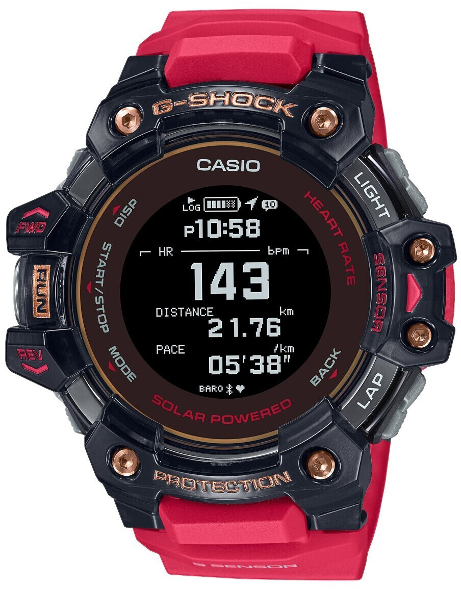 Casio G-Squad HR GBD-H1000-4ER rouge noir