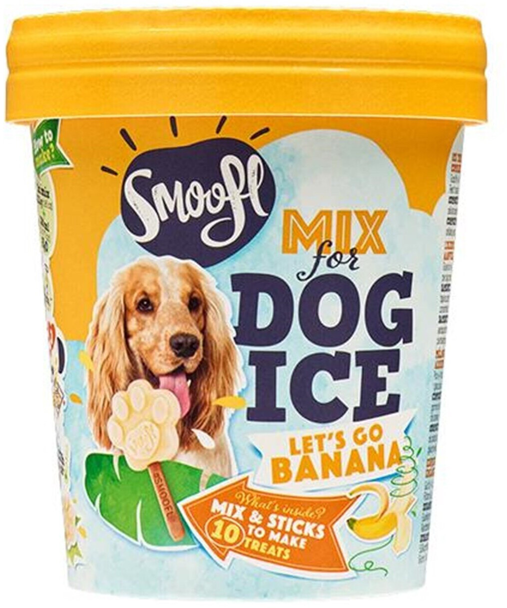 Smoofl Mix for dog ice let´s go banana