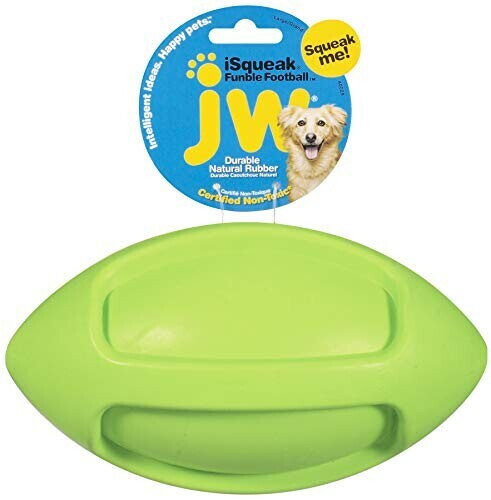J.W Young and Sons Isqueak Funble Football green