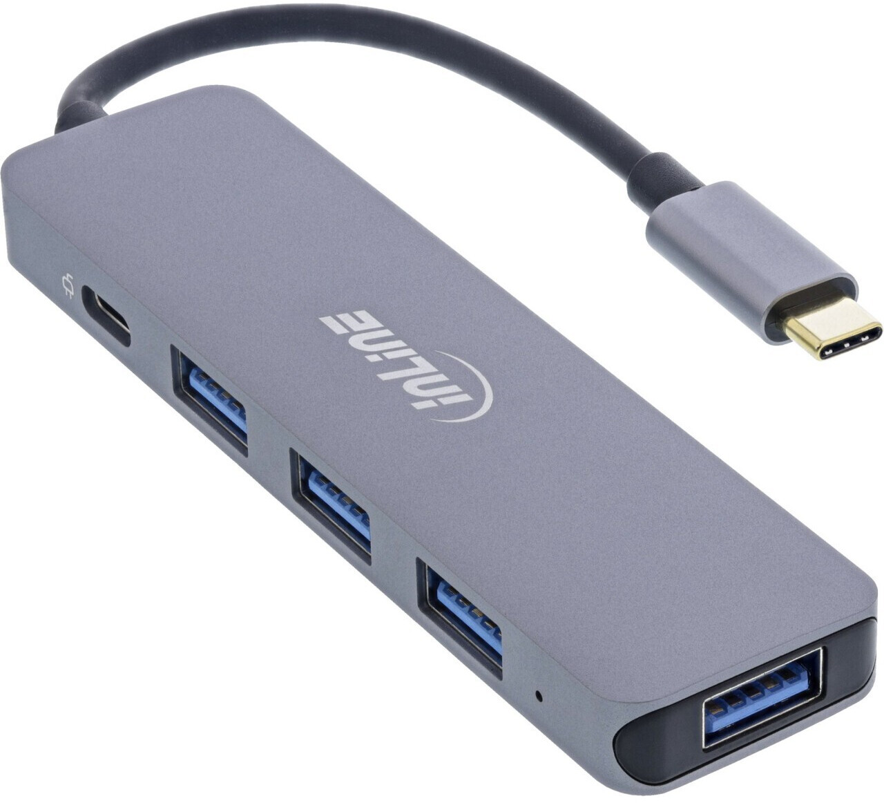 Photos - Card Reader / USB Hub InLine 5 Port USB 3.0 Hub  (33271L)