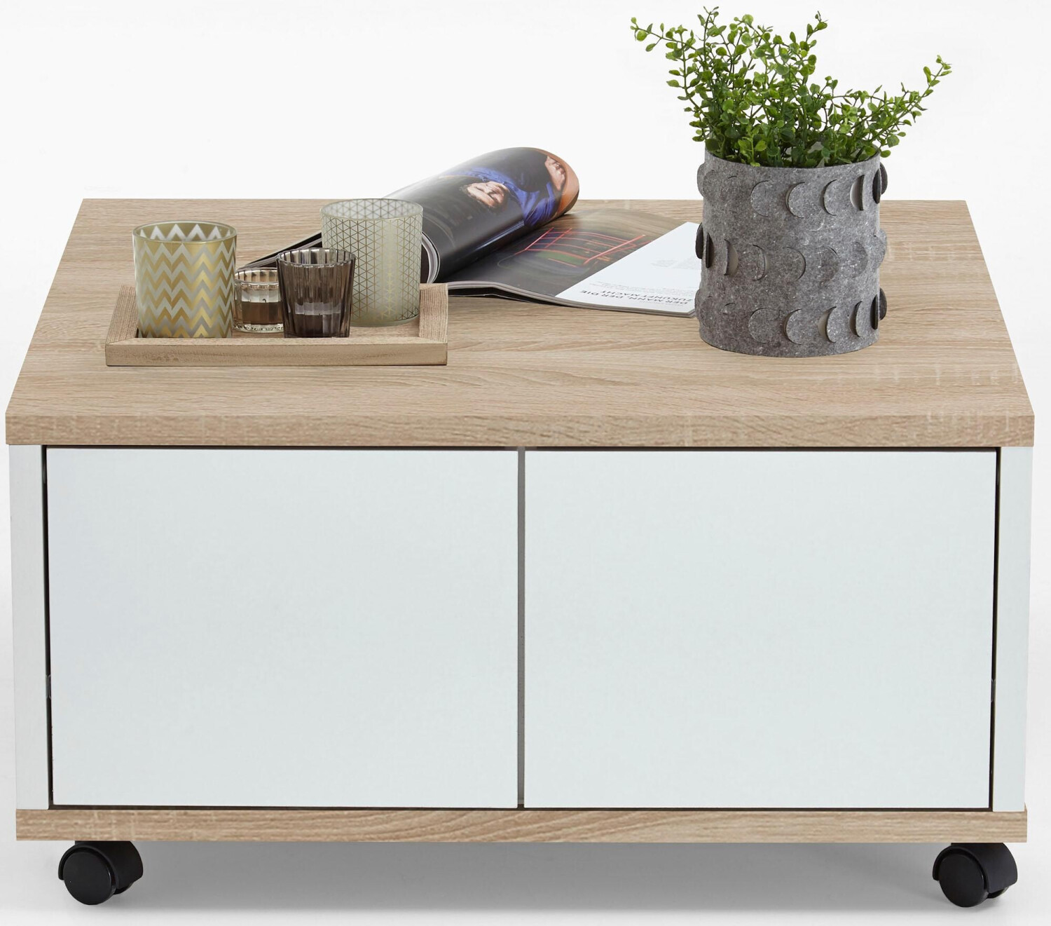 FMD Twin 1 70x36x70cm Oak/white