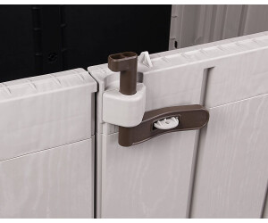 Mülltonnenbox Storer Light XL 1330 L grau-braun Gerätebox abschließbar NEU 