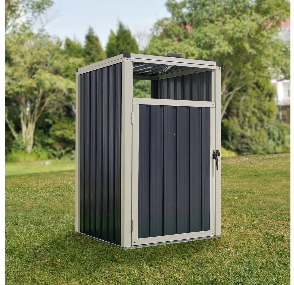 Protec Music Cache poubelle Tarbek 121 x 73 x 82 cm gris anthracite