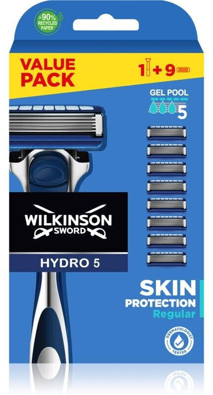 Photos - Razor / Razor Blade Wilkinson Sword Hydro 5 Skin Protection Regular + 8 Replac 