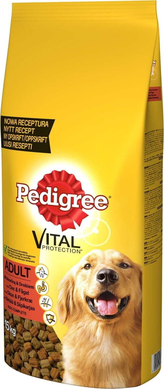 Pedigree Adult dry food beef and poultry 15kg