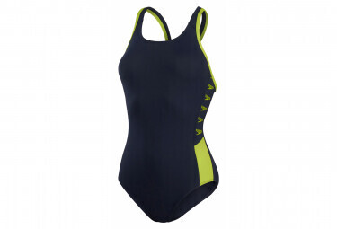 Speedo Boom Logo Splice Muscleback Swimsuit true navy/atomic
