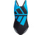 Adidas Logo Graphic Swimsuit black/blue rush