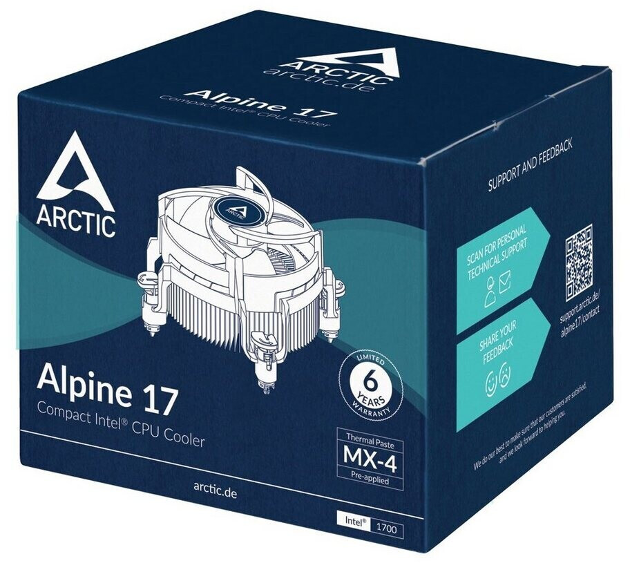 ARCTIC Alpine 23 - Compact AMD CPU-Cooler Processeur Refroidisseur