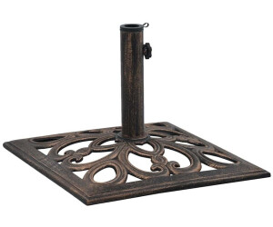 vidaXL Square Parasol Base Cast Iron 12kg