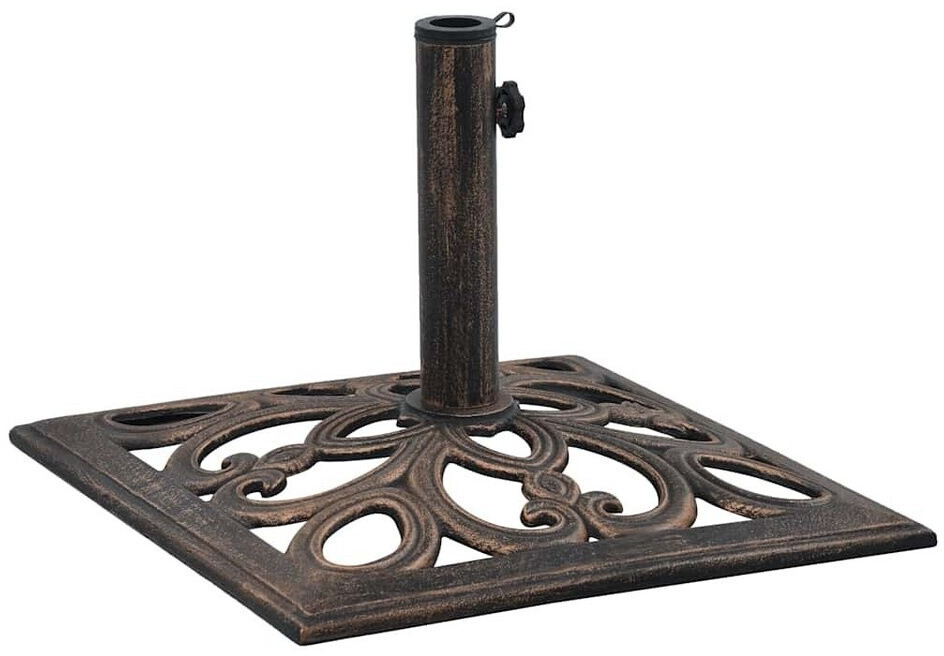 vidaXL Square Parasol Base Cast Iron 12kg
