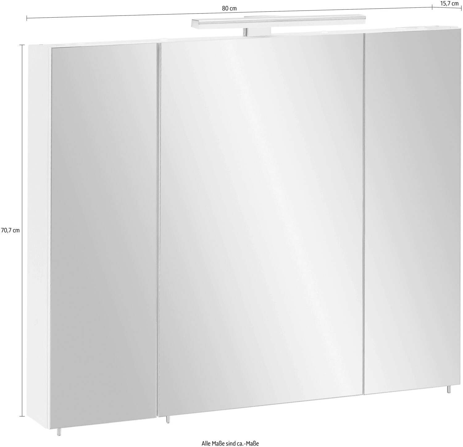 Schildmeyer Limone 80x70,7x15,8cm weiß ab 179,00 € | Preisvergleich bei | Spiegelschränke