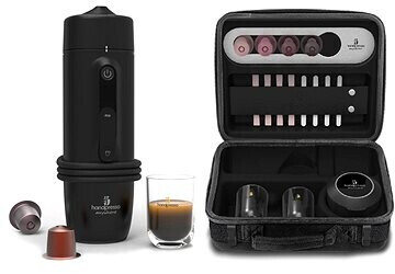 Coffret cafetiere portable Handpresso Auto Set Capsule – machine expresso  12V voiture pour capsules Nespresso - Cdiscount Electroménager