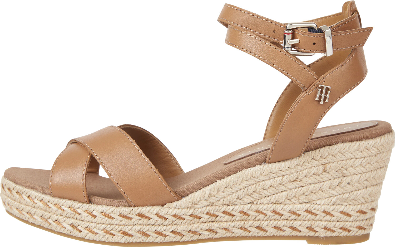 Tommy hilfiger feminine cheap leather low wedge