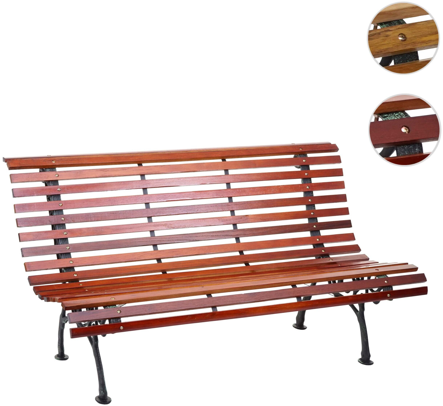 Mendler HWC-F97 3 Seater 160cm brown
