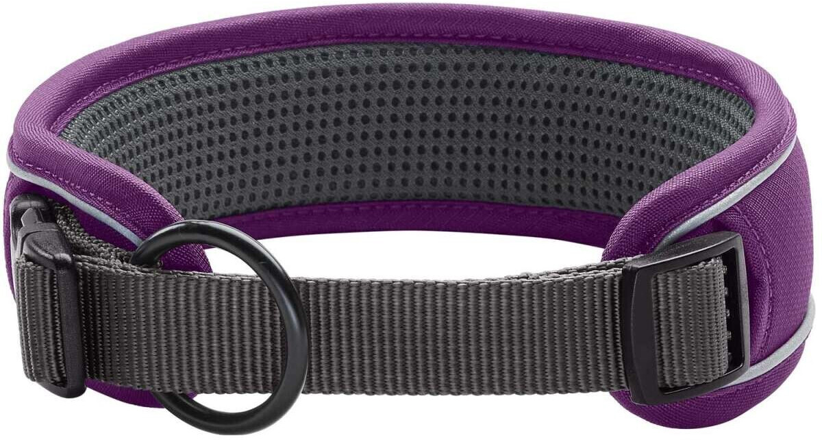 HUNTER Collier pour chien XL Violet/Grey HUNTER Collier pour chien XL Violet/Grey