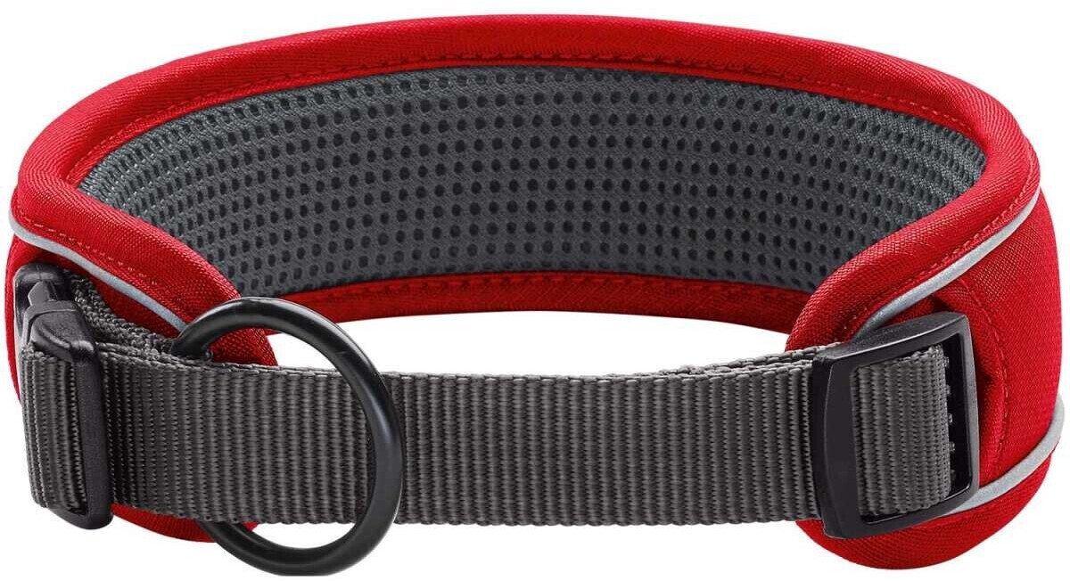 HUNTER Collier pour chien Dog Collar Divo XL Red/Grey HUNTER Collier pour chien Dog Collar Divo XL Red/Grey