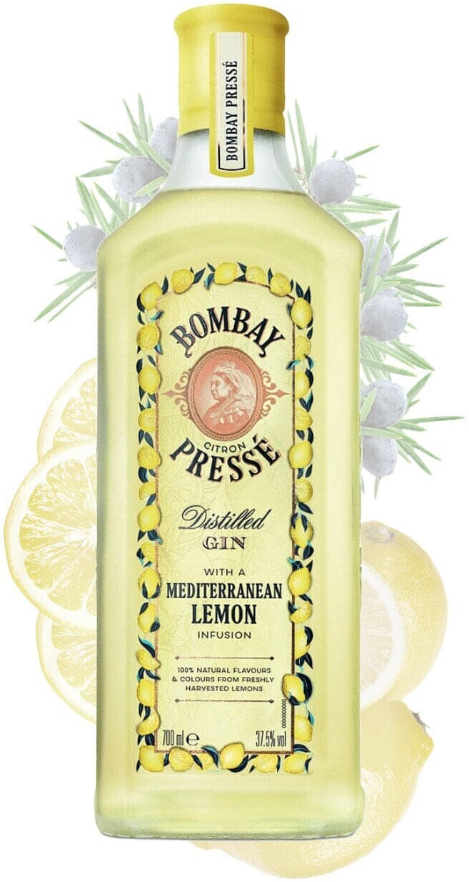 Bombay Sapphire Citron Pressé Mediterranean Lemon Distilled Gin 0,7l 37,5%
